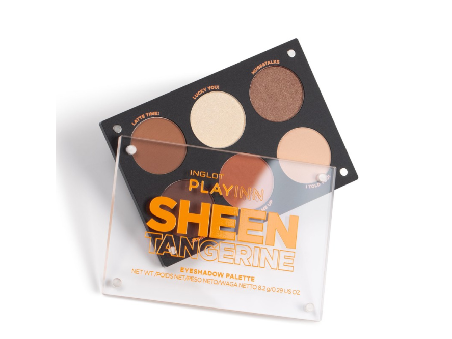 PLAYINN Sheen Tangerine Eye Shadow Palette